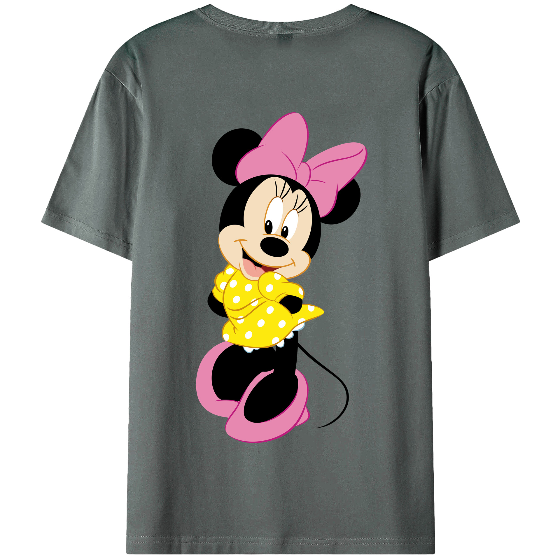 （画像用） ミッキーマウス Mickey Mouse 綿100％半袖Tシャツ（背面プリント）